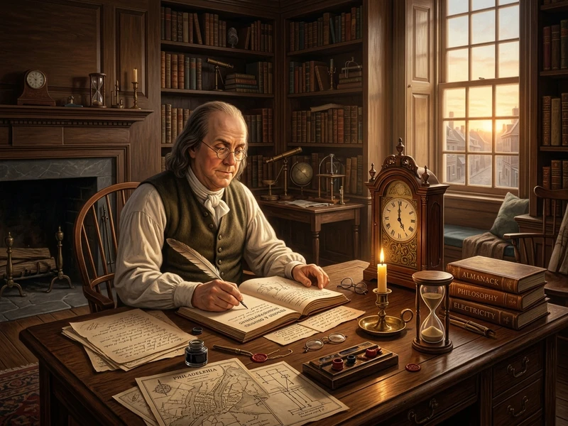 Daily Routine for a Productive Day (Franklin's Actual Schedule) 1 daily routine productive day featured