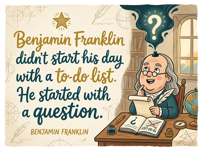 Daily Routine for a Productive Day (Franklin's Actual Schedule) 3 daily routine productive day morning question