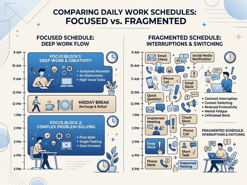 Daily Routine for a Productive Day (Franklin's Actual Schedule) 4 daily routine productive day protected blocks